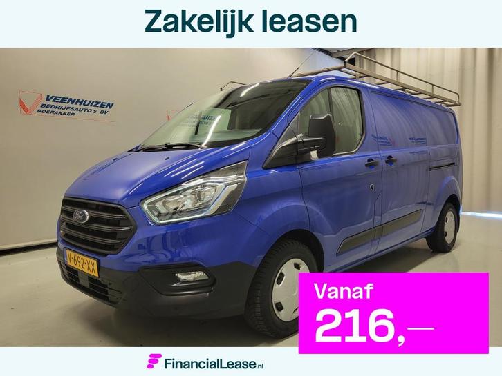 Ford Transit Custom 2.0TDCI 131pk L2/H1 Glasresteel Euro 6!, Auto's, Bestelauto's, Bedrijf, Lease, Financial lease, Airconditioning