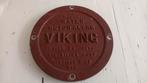 1974 Viking Corp Model D3 Water Motor Alarm, metalen bord, Ophalen of Verzenden, Reclamebord