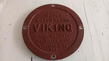 1974 Viking Corp Model D3 Water Motor Alarm, metalen bord beschikbaar voor biedingen