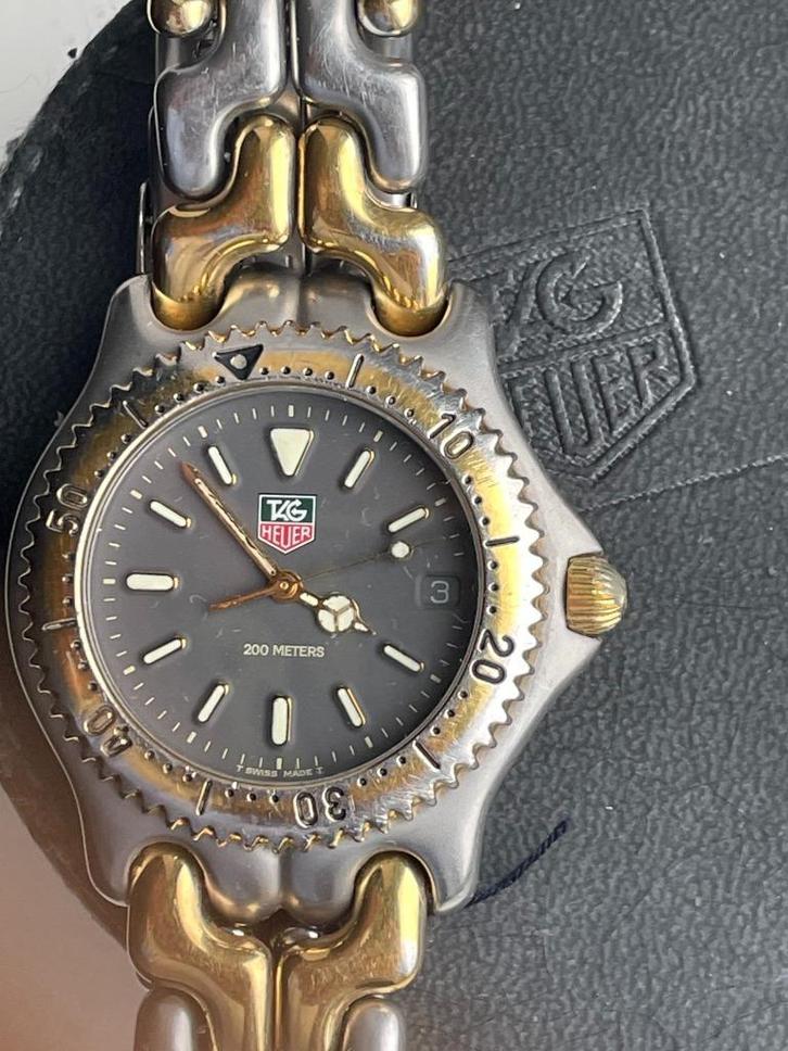 TAG Heuer 2000 Series Professional Two-Tone, Sieraden, Tassen en Uiterlijk, Sporthorloges, Gebruikt, Android, Zwart, Conditie