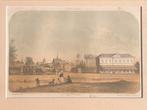 Lithografie uit 1857 : Station Zevenaar, Ophalen of Verzenden