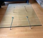 Salontafel glas GRATIS, Huis en Inrichting, Tafels | Salontafels, Ophalen, 100 tot 150 cm, Vierkant, 50 tot 100 cm