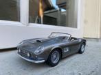 1:18 Ferrari 250 GT California grijs 1961 Hotwheels Elite, Hobby en Vrije tijd, Modelauto's | 1:18, Ophalen of Verzenden, Zo goed als nieuw