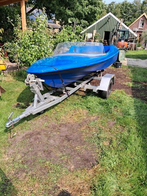 SPEEDBOOT MET TRAILER OPKNAPPER, Watersport en Boten, Bootonderdelen, Gebruikt, Motor en Techniek, Motorboot, Ophalen of Verzenden