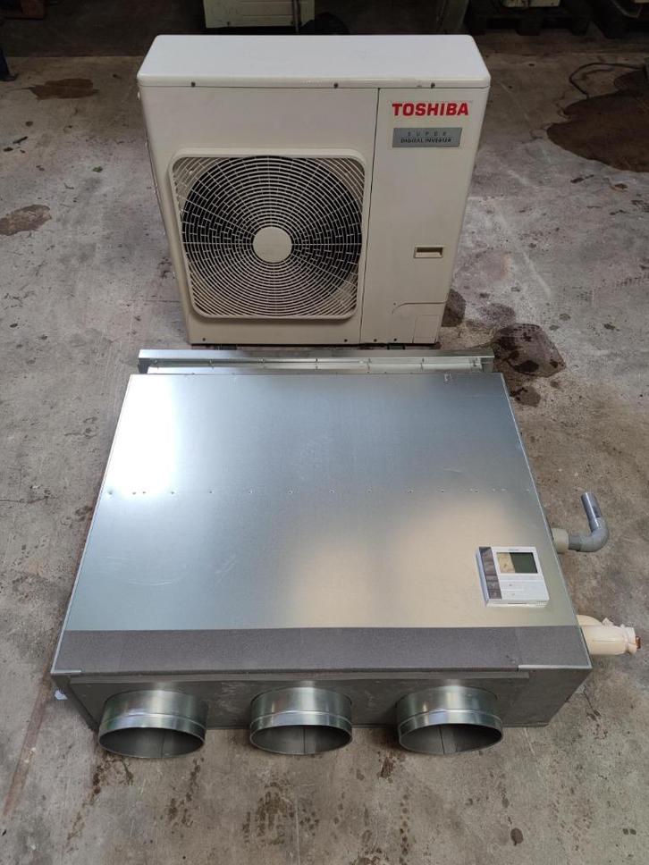 Toshiba kanaal airco warmtepomp RAV-SP804AT-E 8 kW A+, Witgoed en Apparatuur, Airco's, Refurbished, Wandairco, 100 m³ of groter