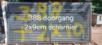Lamellen poort kleur antraciet, Tuin en Terras, Tuinhekken en Hekwerk, Ophalen of Verzenden, Nieuw, IJzer