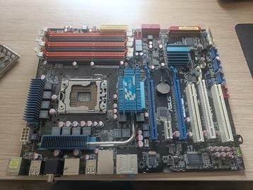 Asus P6T SE moederbord met i/o shield beschikbaar voor biedingen