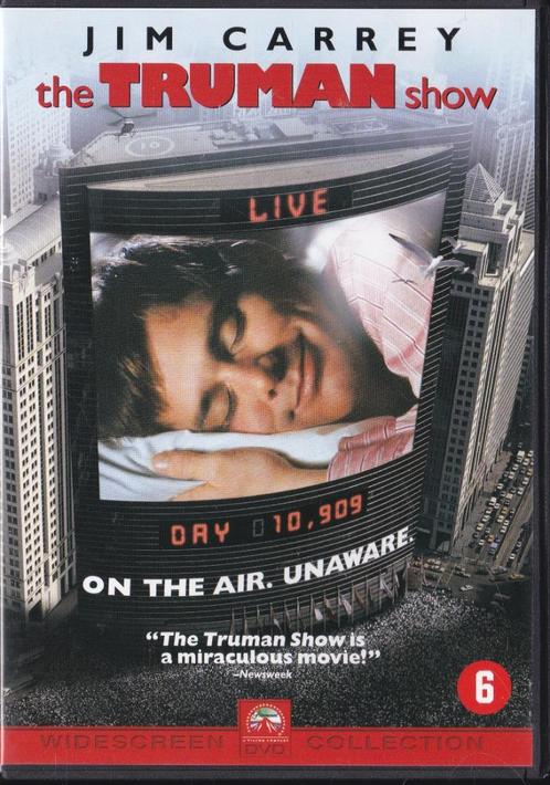 The truman show - Jim Carrey, Laura Linney, Cd's en Dvd's, Dvd's | Komedie, Zo goed als nieuw, Romantische komedie, Vanaf 12 jaar