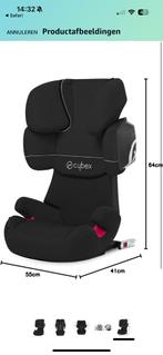 2 identiekeCybex Solution X-fit pure black, Kinderen en Baby's, Autostoeltjes, Overige merken, 15 t/m 36 kg, Zo goed als nieuw
