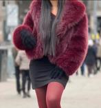 Nieuw burgundy faux fur coat L, Kleding | Dames, Jassen | Winter, Ophalen of Verzenden, Nieuw