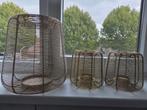 Gouden Kaarsenhouders Set, Ophalen of Verzenden, Zo goed als nieuw, Metaal, Kandelaar