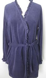 Hunkemöller Badjas/Ochtendjas/Peignoir blauw met ruches M/L, Kleding | Dames, Hunkemöller, Ophalen of Verzenden, Blauw, Badjas