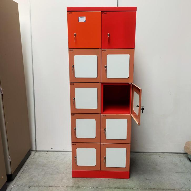 10-deurs LoQit lockerkast - 195x70x50 cm, Huis en Inrichting, Kasten | Lockerkasten, Gebruikt