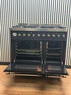 Luxe Boretti Fornuis 6 pits antraciet/chroom 2 ovens 90 cm, Witgoed en Apparatuur, Fornuizen, Fornello Esperta, Ophalen of Verzenden