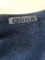 Oska lang vest maat 1, merinowol, blauw, Kleding | Dames, Truien en Vesten, Ophalen of Verzenden, Zo goed als nieuw, Blauw