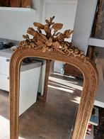 Prima grote Antieke Franse Spiegel Kuifspiegel, Antiek en Kunst, Antiek | Spiegels, Ophalen, Rechthoekig, 50 tot 100 cm