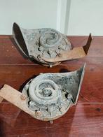 2 x antieke auto claxon ' Snail horn jaren 50/60, Ophalen of Verzenden