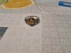 Zilveren Edelsteen Ring, Sieraden, Tassen en Uiterlijk, Ringen, Ophalen, Zo goed als nieuw, 17 tot 18, Met edelsteen
