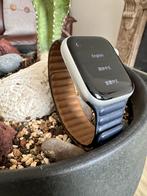 Apple Watch Series 8 Zilver 45mm + Leather Link, Sieraden, Tassen en Uiterlijk, Smartwatches, Hartslag, IOS, Ophalen of Verzenden