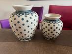Bolseslawieg Bunzlau 2x vaas(jes), Ophalen of Verzenden, Zo goed als nieuw, Aardewerk of Porselein, Minder dan 50 cm
