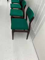 4 stuks vintage desing dutch/deens ? Stoelen, Ophalen, Zo goed als nieuw, Bruin, Hout