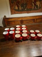 Albert Heijn rode mokken, koffiekopjes, bekers, zgan, Huis en Inrichting, Ophalen of Verzenden, Zo goed als nieuw, Overige stijlen