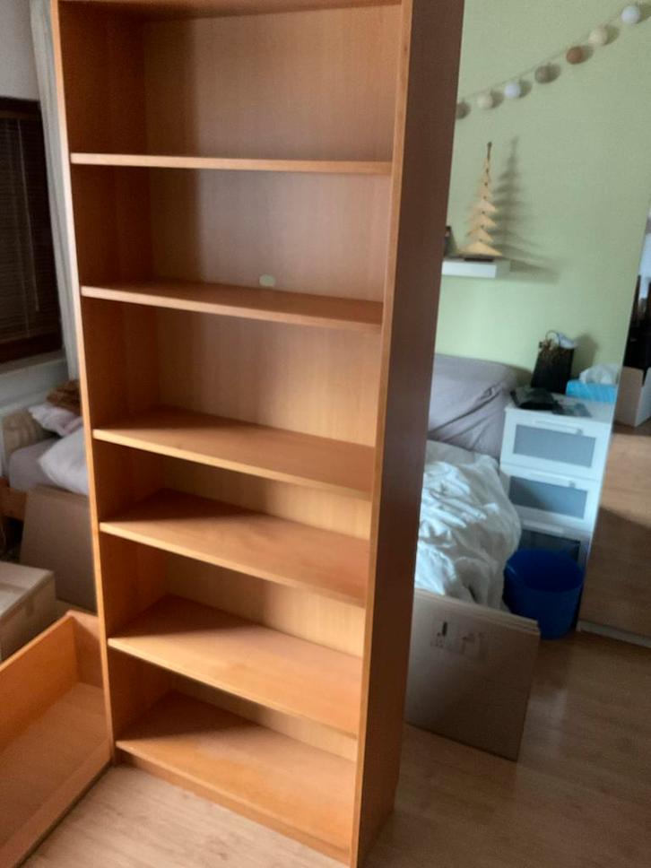Billy, ikea. Boekenkast met los opzetstuk, Huis en Inrichting, Kasten | Boekenkasten, Gebruikt, 50 tot 100 cm, 150 tot 200 cm
