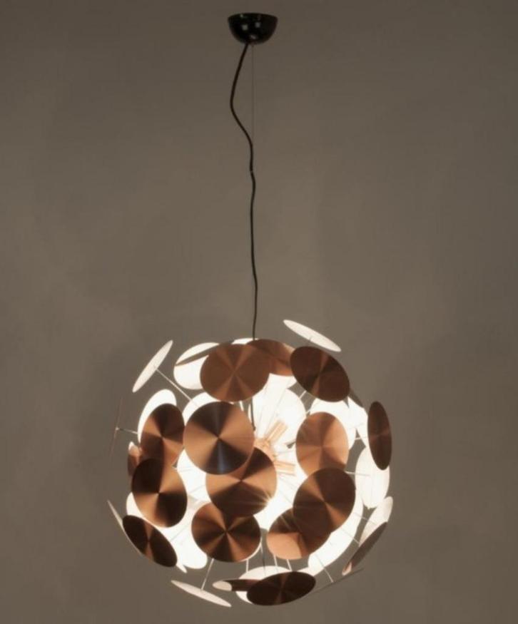 Designlamp van Zuiver model "Plenty Work", kleur copper, Ø65, Huis en Inrichting, Lampen | Hanglampen, Zo goed als nieuw, 50 tot 75 cm
