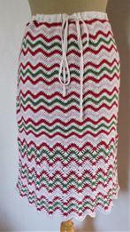 Leuk gehaakt/knitwear rokje! L, Kleding | Dames, Rokken, Verzenden, Maat 42/44 (L), Zo goed als nieuw, Onder de knie
