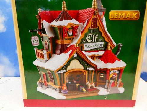 lemax the Elf Workshop kerstdorp kersthuisjes santa's kerst, Diversen, Kerst, Zo goed als nieuw, Ophalen of Verzenden