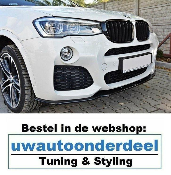 Spoiler Voorspoiler Lip Splitter Voor Bmw X4 M Pack, Auto diversen, Overige Auto diversen, Verzenden