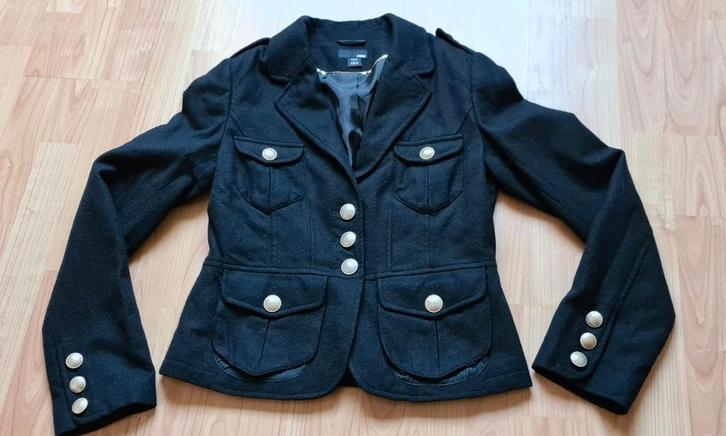 Zwarte Dames Blazer colbert jasje Oeteldonk jasje dame 38, Kleding | Dames, Jasjes, Kostuums en Pakken, Zo goed als nieuw, Jasje