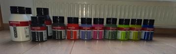 12 Nieuwe Potten  "Amsterdam" Acrylverf beschikbaar voor biedingen