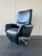 Zwarte leren elektrische relax fauteuil / relax stoel, Ophalen, Nvt, Nvt, Nvt