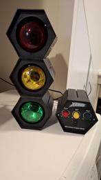 lichtorgel disco-lamp 3 lichts, muziek gestuurd, Ophalen of Verzenden, Gebruikt, Licht, Geluidgestuurd