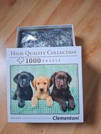 Clementoni puzzel 3 labradors puppy,s, Ophalen, 500 t/m 1500 stukjes, Zo goed als nieuw
