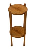 Vintage Plantentafel in Grenenhout compact design, Plantentafeltje, Gebruikt, Ophalen of Verzenden, Plantentafeltje