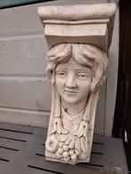 Vintage wand console. Hoekje is eraf. Vrouwen gezicht., Ophalen