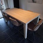 Eiken tafel white wash, Ophalen, Eikenhout, 50 tot 100 cm, Zo goed als nieuw