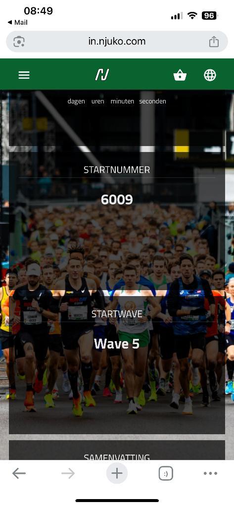 Startnummer Bruggenloop Rotterdam, Sport en Fitness, Loopsport en Atletiek, Nieuw, Overige typen, Hardlopen, Overige merken, Ophalen