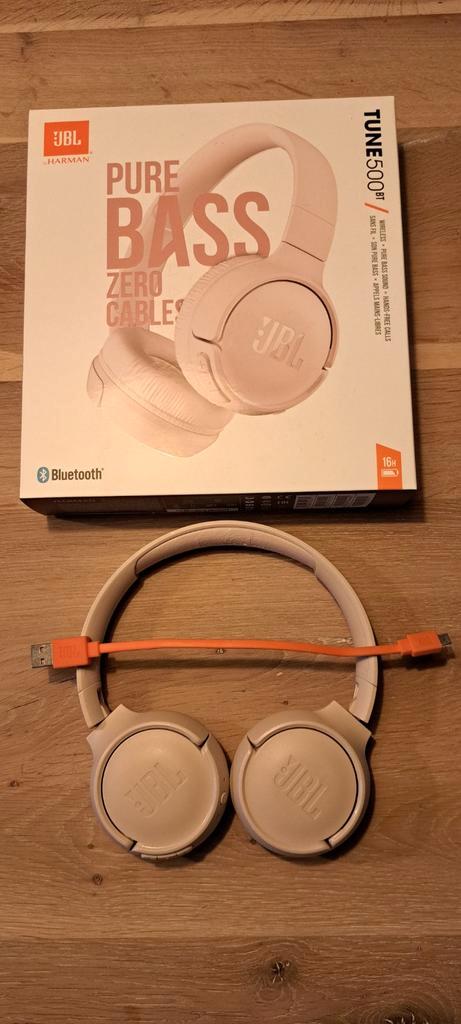 JBL Tune500BT Roze Koptelefoon, Audio, Tv en Foto, Koptelefoons, Gebruikt, Op oor (supra aural), Overige merken, Draadloos, Bluetooth