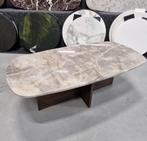 DEALS! Marmer Salontafel Deens Ovaal Eiken hout onderstel!, Huis en Inrichting, Tafels | Salontafels, 50 tot 100 cm, Splendore Stone