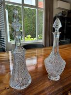 2 kristallen karaffen met dop, Antiek en Kunst, Antiek | Glas en Kristal, Ophalen of Verzenden
