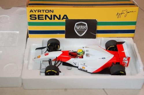 1:18 MCLAREN MP4/8 JAPAN MARLBORO SENNA Minichamps WRH, Hobby en Vrije tijd, Modelauto's | 1:18, Zo goed als nieuw, Auto, MiniChamps