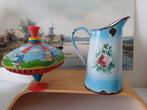 Kannetje van Japy met vioolmotief, Antiek en Kunst, Antiek | Emaille, Ophalen of Verzenden
