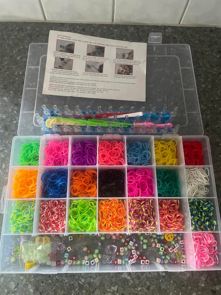 Loom Bands Set - Creatief Plezier!, Hobby en Vrije tijd, Kralen en Sieraden maken, Ophalen of Verzenden, Gebruikt, Kraal