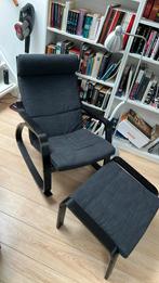 IKEA schommelstoel + voetenbankje, Huis en Inrichting, Fauteuils, Zo goed als nieuw, Ophalen