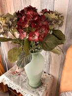 Grote vaas met kunst Bloemen ., Ophalen of Verzenden, Zo goed als nieuw
