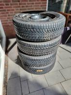 Te koop winterbanden op stalen velg, Auto-onderdelen, Banden en Velgen, Ophalen, 16 inch, Banden en Velgen, Winterbanden