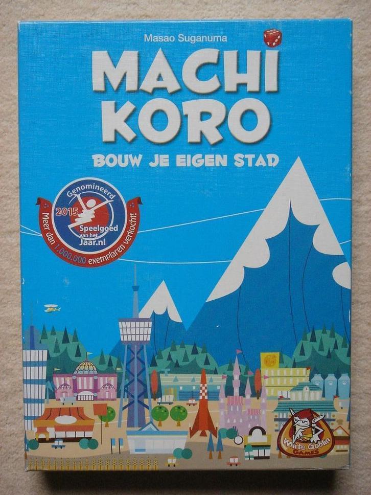 LEUK: Machi Koro - Bouw je eigen stad, Hobby en Vrije tijd, Gezelschapsspellen | Kaartspellen, Zo goed als nieuw, Een of twee spelers